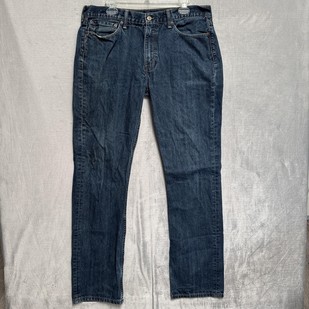 Levis 514 Jeans Mens‎ 36x36 Blue Medium Wash Straight Denim Regular Fit Cotton